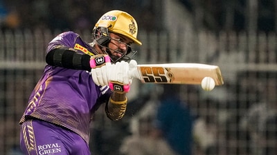 Kolkata: Kolkata Knight Riders' Sunil Narine plays a shot during an Indian Premier League (IPL) 2024 cricket match between Kolkata Knight Riders and Punjab Kings, at the Eden Gardens (PTI) Kolkata: Kolkata Knight Riders' Sunil Narine plays a shot during an Indian Premier League (IPL) 2024 cricket match between Kolkata Knight Riders and Punjab Kings, at the Eden Gardens (PTI)