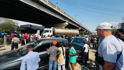 Police said the truck was speeding and lost control after its brakes failed.