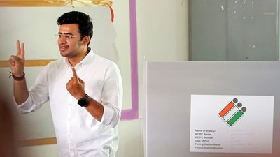 Tejasvi Surya is the sitting MP of Bengaluru South and is BJP's candidate from the seat in Lok Sabha election 2024. (PTI) Tejasvi Surya is the sitting MP of Bengaluru South and is BJP's candidate from the seat in Lok Sabha election 2024. (PTI)