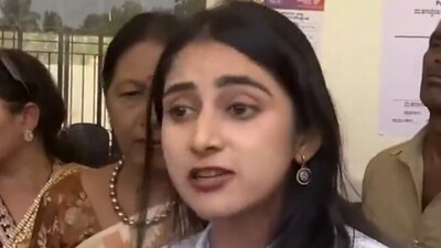 Aisshwarya DKS Hegde, the daughter of Karnataka deputy chief minister DK Shivakumar, (ANI) Aisshwarya DKS Hegde, the daughter of Karnataka deputy chief minister DK Shivakumar, (ANI)