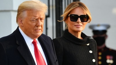 On the occasion, Donald Trump wished his wife Melania a very happy birthday, but added that the courthouse was deliberately being kept at 'freezing temperatures'. (AFP) On the occasion, Donald Trump wished his wife Melania a very happy birthday, but added that the courthouse was deliberately being kept at 'freezing temperatures'. (AFP)