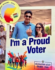 Legendary Indian spinner Anil Kumble also voted in Bengaluru. Legendary Indian spinner Anil Kumble also voted in Bengaluru.