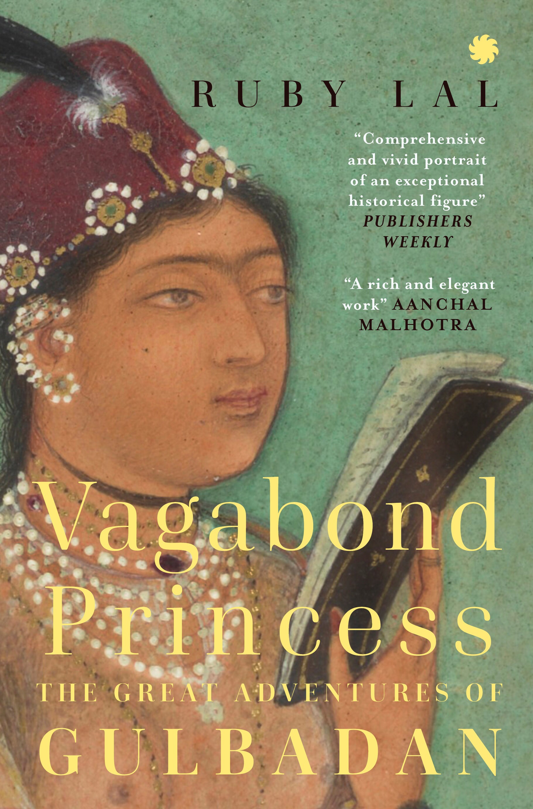 The cover features one of the few existing paintings of Gulbadan.