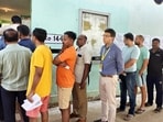 Voters in Bengaluru during the second phase of the Lok Sabha elections 2024 on Friday. (ANI Photo) Voters in Bengaluru during the second phase of the Lok Sabha elections 2024 on Friday. (ANI Photo)