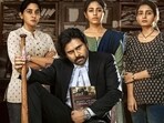 Nivetha Thomas, Anjali, Ananya Nagalla, Pawan Kalyan in Vakeel Saab.
