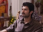 Vijay Deverakonda in a still from The Family Star. Vijay Deverakonda in a still from The Family Star.