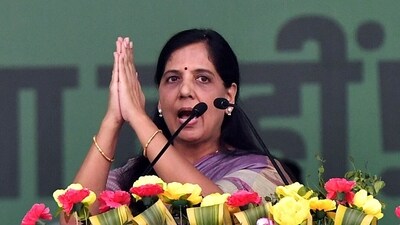 Sunita Kejriwal, a retired IRS officer, is stepping into a more prominent position within the party to bolster AAP's campaigning efforts. (ANI) Sunita Kejriwal, a retired IRS officer, is stepping into a more prominent position within the party to bolster AAP's campaigning efforts. (ANI)