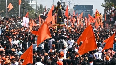 Marathas march in Pune. HT photo Raju Shinde Marathas march in Pune. HT photo Raju Shinde