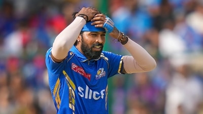 New Delhi: Mumbai Indians captain Hardik Pandya reacts during the Indian Premier League (IPL) 2024 cricket match between Delhi Capitals and Mumbai Indians at Arun Jaitley Stadium, in New Delhi (PTI) New Delhi: Mumbai Indians captain Hardik Pandya reacts during the Indian Premier League (IPL) 2024 cricket match between Delhi Capitals and Mumbai Indians at Arun Jaitley Stadium, in New Delhi (PTI)