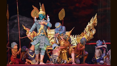 People dress up, re-enact myths and play games, during the three-day new year festivities in Cambodia. (Adobe Stock) People dress up, re-enact myths and play games, during the three-day new year festivities in Cambodia. (Adobe Stock)