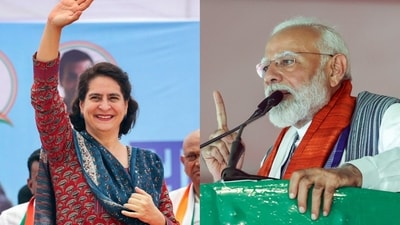 Priyanka Gandhi responded to PM Narendra Modi’s relentless attack on Congress over “wealth redistribution”. Priyanka Gandhi responded to PM Narendra Modi’s relentless attack on Congress over “wealth redistribution”.