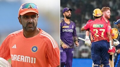R Ashwin's plea after Punjab Kings and KKR combined to score over 520 runs (Getty-PTI) R Ashwin's plea after Punjab Kings and KKR combined to score over 520 runs (Getty-PTI)