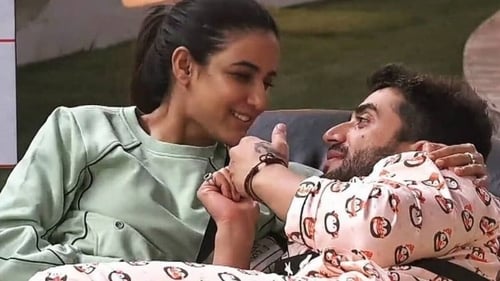 Jasmine and Aly in the Bigg Boss house Jasmine and Aly in the Bigg Boss house