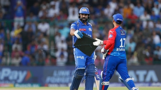 MI scored over 60 runs in the powerplay but lost Rohit Sharma, Ishan Kishan and Suryakumar Yadav in that period.(AP)