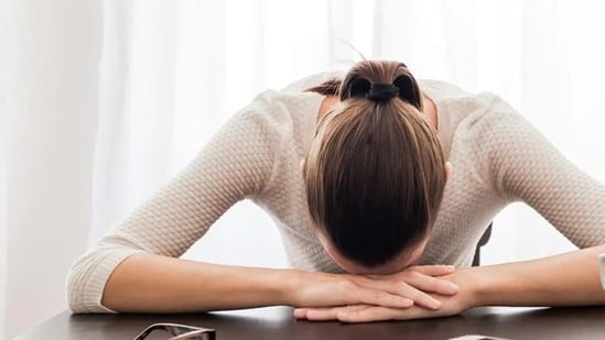 The freeze response of the body often shows up as exhaustion. Being too tired and feeling mentally and physically exhausted throughout the day is the body's way of showing trauma.&nbsp;(Shutterstock)