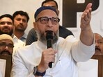 AIMIM chief Asaduddin Owaisi said according to Modi government's data, the population growth of Muslims has declined(Deepak Gupta/HT file)