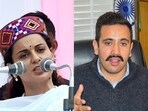 Actor-turned-politician Kangana Ranaut is the BJP's Lok Sabha election candidate against Congress leader Vikramaditya Singh from Himachal Pradesh's Mandi. Actor-turned-politician Kangana Ranaut is the BJP's Lok Sabha election candidate against Congress leader Vikramaditya Singh from Himachal Pradesh's Mandi.