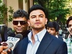 Mumbai, India – April 13, 2024: Actor Sahil Khan leaves the Mumbai Police Headquarters after the interrogation in the Mahadev App case, at the CP office, in Mumbai, India, on Saturday, April 13, 2024. (Photo by Bhushan Koyande/HT Photo) Mumbai, India – April 13, 2024: Actor Sahil Khan leaves the Mumbai Police Headquarters after the interrogation in the Mahadev App case, at the CP office, in Mumbai, India, on Saturday, April 13, 2024. (Photo by Bhushan Koyande/HT Photo)