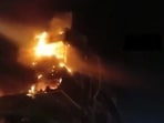 The fire broke out on the intervening night of Saturday and Sunday.