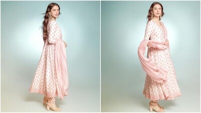 If you loved Aditi's outfit and are wondering how much it costs then don't worry, we have got you covered. Her elegant anarkali ensemble is from the shelves of the designer brand Punit Balana and comes with a price tag of <span class='webrupee'>₹</span>65k. (Instagram/@aditiraohydari) If you loved Aditi's outfit and are wondering how much it costs then don't worry, we have got you covered. Her elegant anarkali ensemble is from the shelves of the designer brand Punit Balana and comes with a price tag of <span class='webrupee'>₹</span>65k. (Instagram/@aditiraohydari)
