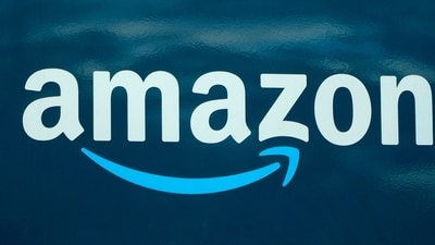 FILE - An Amazon logo appears on an Amazon delivery van in Boston, Oct. 1, 2020. (AP Photo/Steven Senne, File) (AP)