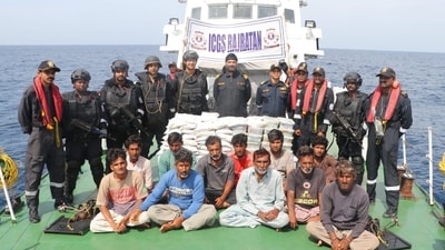 The operation was carried out by the agencies based on intelligence inputs for the last few days. (PRO Defence Gujarat) The operation was carried out by the agencies based on intelligence inputs for the last few days. (PRO Defence Gujarat)