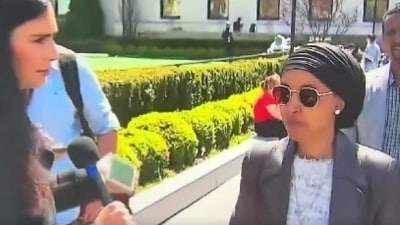 "Squad" Rep. Omar on Friday visited Columbia University and claimed that she met several Jewish students that are in the encampments amidst the ongoing Pro-Palestine protests. (X) "Squad" Rep. Omar on Friday visited Columbia University and claimed that she met several Jewish students that are in the encampments amidst the ongoing Pro-Palestine protests. (X)