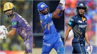 Rinku Singh (L) and Hardik Pandya (C) were picked by Aaron Finch in India's T20 World Cup squad, but Shubman Gill (R) didn't find a place (PTI/AFP) Rinku Singh (L) and Hardik Pandya (C) were picked by Aaron Finch in India's T20 World Cup squad, but Shubman Gill (R) didn't find a place (PTI/AFP)