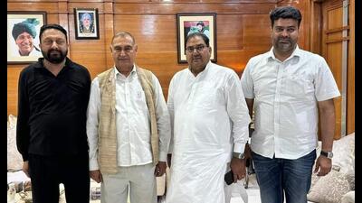 On Sunday, Maratha met his supporters at his residence and later reached Kurukshetra to meet INLD general secretary Abhay Chautala, who assured support, people familiar with the development said. (HT Photo)