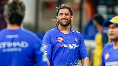 Chennai: Chennai Super Kings' MS Dhoni during a practice session ahead of Indian Premier League (IPL) 2024 match vs SRH (PTI) Chennai: Chennai Super Kings' MS Dhoni during a practice session ahead of Indian Premier League (IPL) 2024 match vs SRH (PTI)