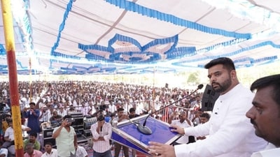 Prajwal Revanna is at the centre of a major sexual harassment scandal in Karnataka. Prajwal Revanna is at the centre of a major sexual harassment scandal in Karnataka.