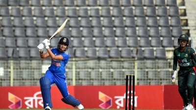 Yastika Bhatia was the top-scorer with a 36-run knock. (BCCI/X) Yastika Bhatia was the top-scorer with a 36-run knock. (BCCI/X)