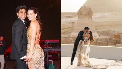 Tech Billionaire Ankur Jain marries Ex-WWE star Erika Hammond in Egyptian splendour (Ankur Jain's Instagram) Tech Billionaire Ankur Jain marries Ex-WWE star Erika Hammond in Egyptian splendour (Ankur Jain's Instagram)
