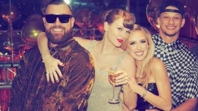 Taylor Swift enjoys night out in Vegas with NFL star Travis Kelce and friends before upcoming tour leg