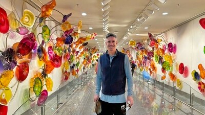 Former England cricket captain Kevin Pietersen at the new airport terminal in Lucknow. (X/Kevin Pietersen) Former England cricket captain Kevin Pietersen at the new airport terminal in Lucknow. (X/Kevin Pietersen)