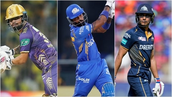 Rinku Singh (L) and Hardik Pandya (C) were picked by Aaron Finch in India's T20 World Cup squad, but Shubman Gill (R) didn't find a place (PTI/AFP)