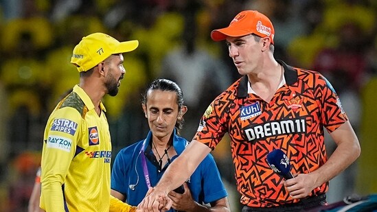 SRH skipper Pat Cummins won the toss and opted to bowl at Chepauk&nbsp;(PTI)