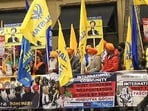 File photo of Khalistan supporters stage a protest outside the Indian High Commission in London, UK. (Representational image)