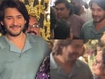 Mahesh Babu looked happy as he clicked pics with fans at a family wedding.