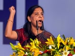 Delhi chief minister and AAP national convenor Arvind Kejriwal's wife Sunita Kejriwal Delhi chief minister and AAP national convenor Arvind Kejriwal's wife Sunita Kejriwal