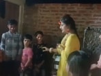 The image shows Rimsha moments before she collapsed. The image shows Rimsha moments before she collapsed.