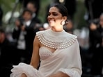 Deepika Padukone at the closing ceremony of the 75th edition of the Cannes Film Festival in Cannes. (AFP)