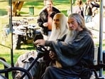Saruman The White and Gandalf The Grey-- played by Christopher Lee and Ian McKellen--take a golf cart around the sets of the Lord of the Rings. A Twitter user asked cinephiles to share their most favourite BTS pics of iconic characters. And people dug up the best pictures from over the years.