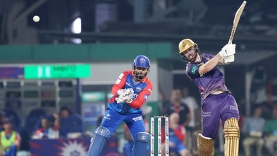 Kolkata Knight Riders' Philip Salt plays a shot (IPL) Kolkata Knight Riders' Philip Salt plays a shot (IPL)