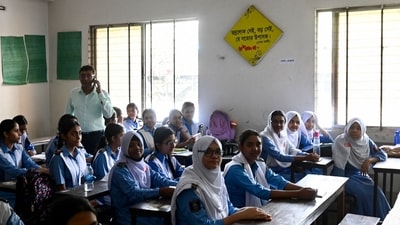 Education Minister Mohibul Hasan Chowdhury Nowfel said on Sunday that if the temperature in any district exceeds 42 degrees, the educational institutions in those districts will be closed. (AFP) Education Minister Mohibul Hasan Chowdhury Nowfel said on Sunday that if the temperature in any district exceeds 42 degrees, the educational institutions in those districts will be closed. (AFP)
