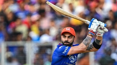 Royal Challengers Bengaluru's Virat Kohli plays a shot during the Indian Premier League (IPL) Twenty20 cricket match (AFP)