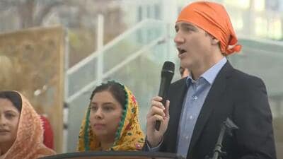 Canadian Prime Minister Justin Trudeau at an event for Khalsa day celebrations at City Hall in Toronto on Sunday (Videograb/CPAC) Canadian Prime Minister Justin Trudeau at an event for Khalsa day celebrations at City Hall in Toronto on Sunday (Videograb/CPAC)