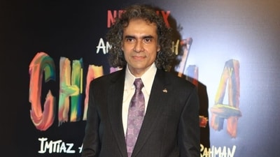 Imtiaz Ali at the screening of his film Amar Singh Chamkila. Imtiaz Ali at the screening of his film Amar Singh Chamkila.