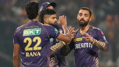 For KKR's bowling department, Varun Chakaravarthy returned with figures of 3/16. (AP)