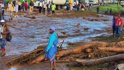 Kenya witnessed heavy rain since mid-March. However, downpours have intensified over the past week, resulting in mass flooding. (AP) Kenya witnessed heavy rain since mid-March. However, downpours have intensified over the past week, resulting in mass flooding. (AP)